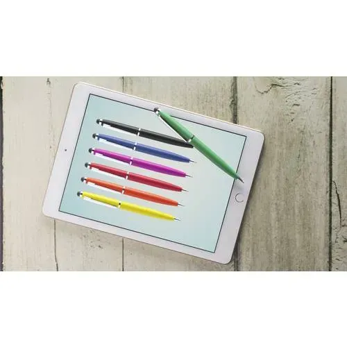 Bolígrafo puntero giratorio metálico en colores alegres ref 4882 - 02