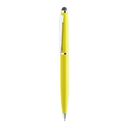 Bolígrafo puntero giratorio metálico en colores alegres ref 4882 - Amarillo