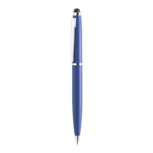 Bolígrafo puntero giratorio metálico en colores alegres ref 4882 - Azul