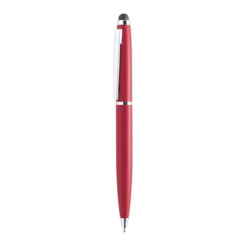 Bolígrafo puntero giratorio metálico en colores alegres ref 4882 - Rojo