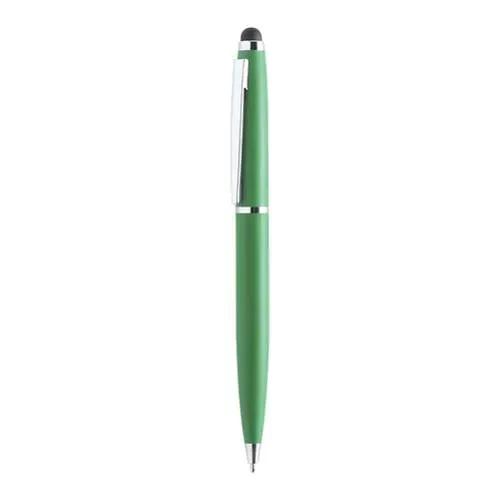 Bolígrafo puntero giratorio metálico en colores alegres ref 4882 - Verde