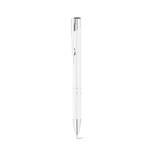 Bolígrafo reciclado de aluminio con tinta azul ref 91777 - Blanco 02