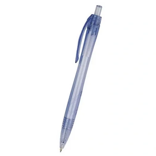 Bolígrafo RPET transparente con carga jumbo ref HE25 - Blanco
