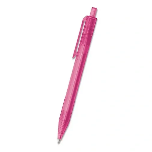 Bolígrafo RPET transparente con carga jumbo ref MY13 - Fucsia