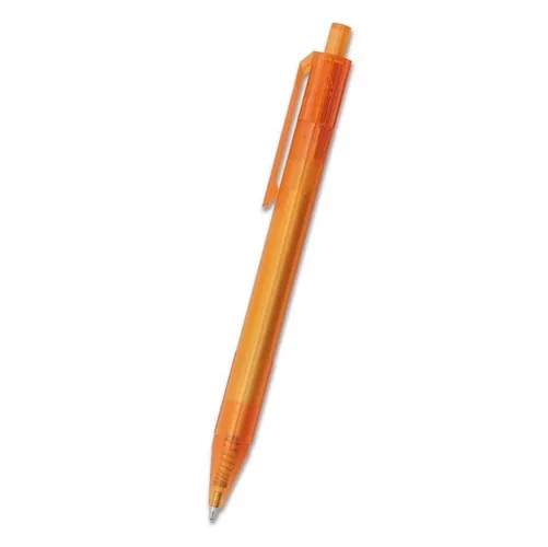 Bolígrafo RPET transparente con carga jumbo ref MY13 - Naranja