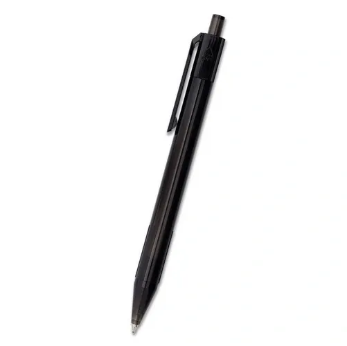 Bolígrafo RPET transparente con carga jumbo ref MY13 - Negro