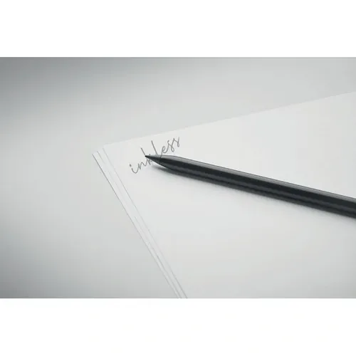 Bolígrafo sin tinta de aluminio reciclado de larga duración ref MO2354 - 2 Negro