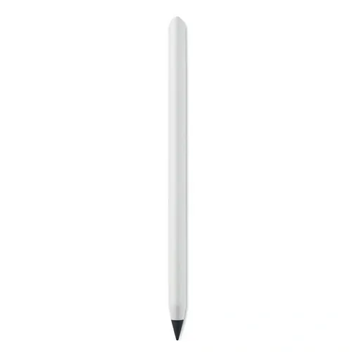 Bolígrafo sin tinta de aluminio reciclado de larga duración ref MO2354 - Blanco 1