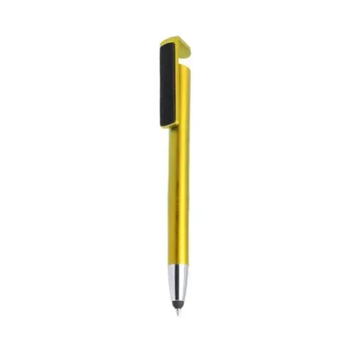 Bolígrafo Puntero Multifunción con Limpiapantallas ref 4972 - Amarillo