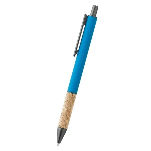 Bolígrafo vistoso con grip de corcho ideal para marcaje ref SH19 - Azul Royal