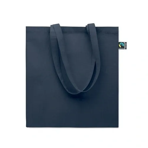 Bolsa algodón Fairtrade 180gr personalizable para compras ref MO2590 - Azul Back
