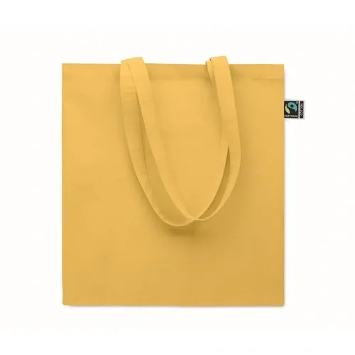 Bolsa algodón Fairtrade 180gr personalizable para compras ref MO2590 - Back Amarillo