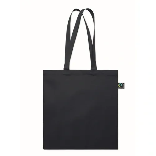 Bolsa algodón Fairtrade 180gr personalizable para compras ref MO2590 - Side Azul