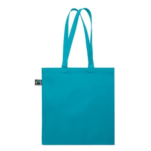 Bolsa algodón Fairtrade 180gr personalizable para compras ref MO2590 - Turquesa Item Detail Picture
