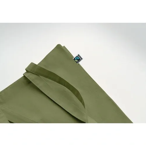 Bolsa algodón Fairtrade 180gr personalizable para compras ref MO2590 - Verde Oscuro Open