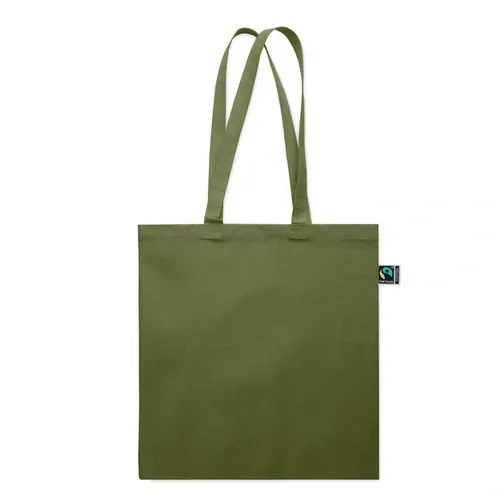 Bolsa algodón Fairtrade 180gr personalizable para compras ref MO2590 - Verde Oscuro Side