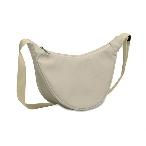 Bolsa bandolera oxford 400D con bolsillo principal con cremallera ref MO2685 - Blanco Hueso