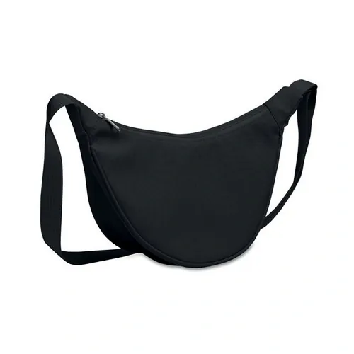Bolsa bandolera oxford 400D con bolsillo principal con cremallera ref MO2685 - Negro