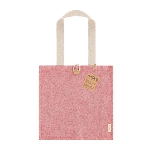 Bolsa Brotax de algodón reciclado con asas largas ref 22088 - Rojo