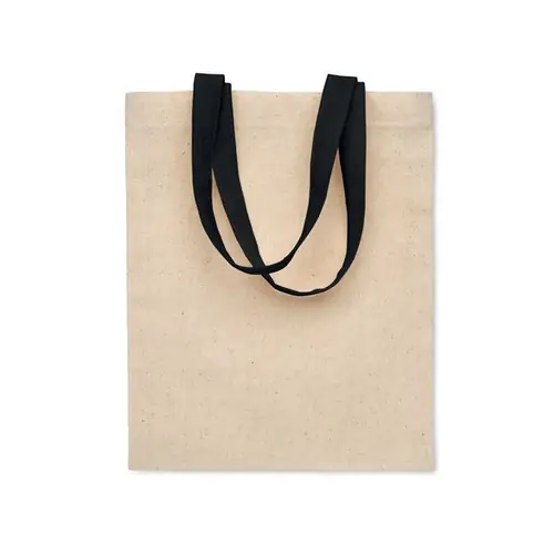 Bolsa de regalo de algodón con asas cortas ref MO2147 - Negro