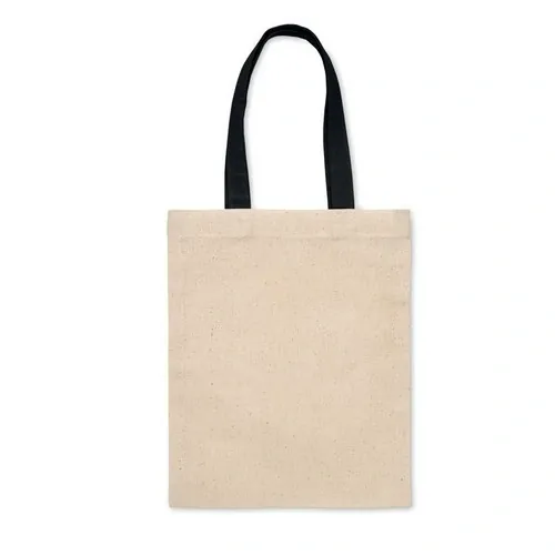 Bolsa de regalo de algodón con asas cortas ref MO2147 - Open Negro