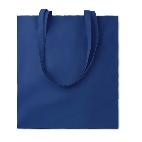 Bolsa de compra de algodón con asas largas ref MO9846 - Azul
