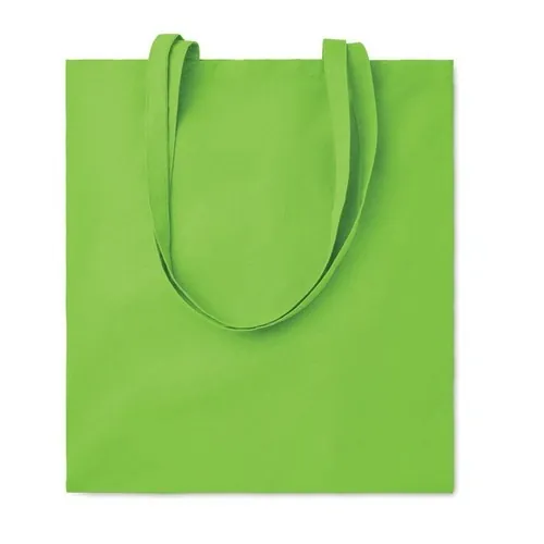 Bolsa de compra de algodón con asas largas ref MO9846 - Front Lima