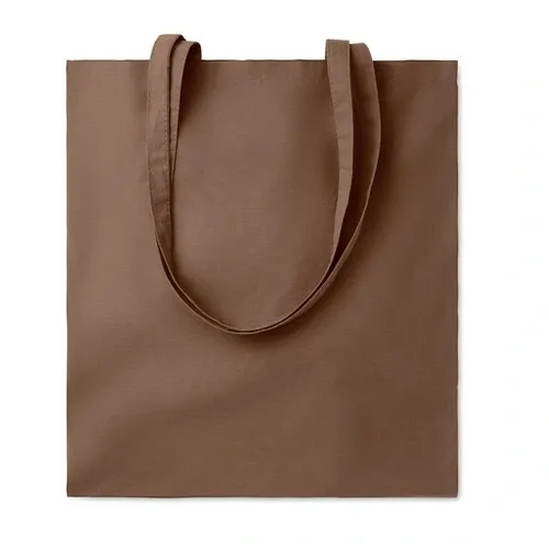 Bolsa de compra de algodón con asas largas ref MO9846 - Front Tierra