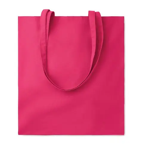 Bolsa de compra de algodón con asas largas ref MO9846 - Fucsia