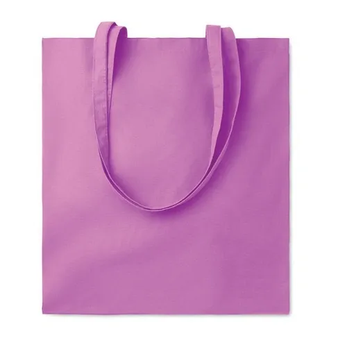 Bolsa de compra de algodón con asas largas ref MO9846 - Violeta