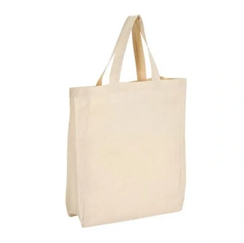 Bolsa de algodón con asas reforzadas ref GA18 - Natural