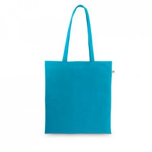 Bolsa de algodón orgánico con asas largas ref 92389 - Azul Claro