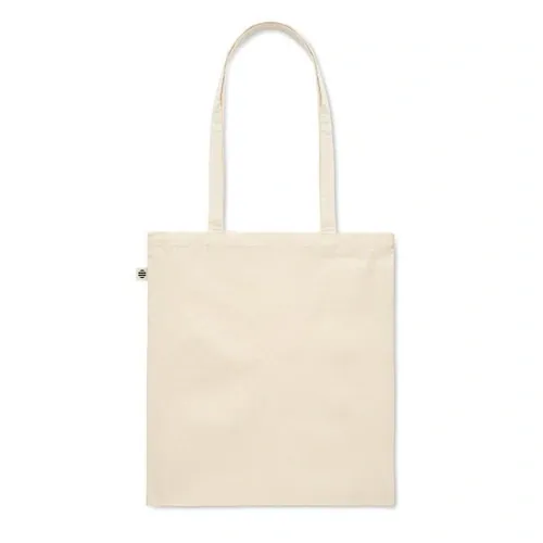 Bolsa de compra de algodón orgánico con asas largas ref MO6632 - Back Beig