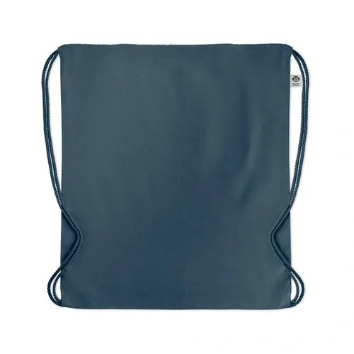 Bolsa de cuerdas de algodón orgánico ligera ref MO6355 - Side Azul