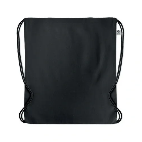 Bolsa de cuerdas de algodón orgánico ligera ref MO6355 - Side Negro
