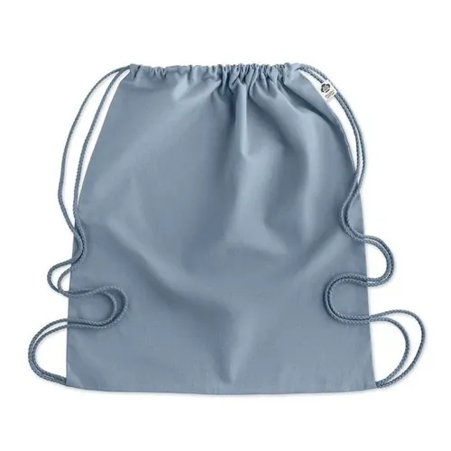 Bolsa de cuerdas de algodón orgánico ligera ref MO6355 - Top Azul Bebe