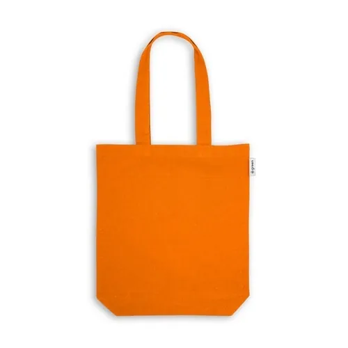 Bolsa de algodón reciclado con asas largas ref 92326 - Naranja 01