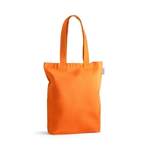Bolsa de algodón reciclado con asas largas ref 92326 - Naranja