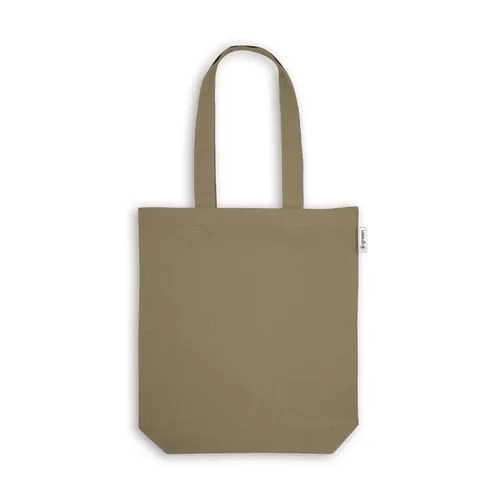 Bolsa de algodón reciclado con asas largas ref 92326 - Verde Oscuro 01