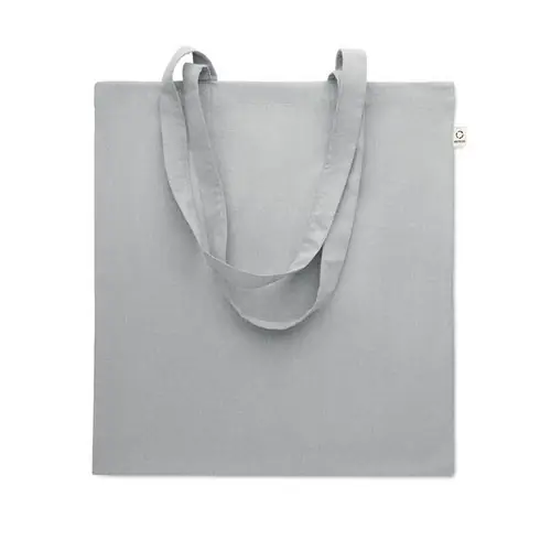Bolsa de compra de algodón reciclado con asas largas ref MO2302 - Gris