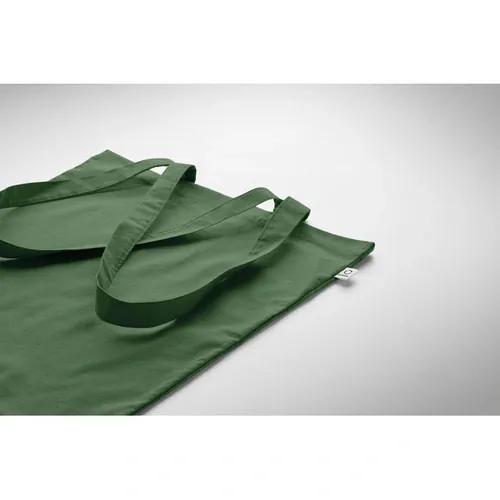 Bolsa de compra de algodón reciclado con asas largas ref MO2302 - Item Detail Picture Verde Oscuro