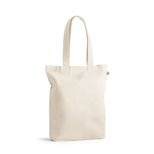 Bolsa de algodón reciclado sin teñir y ecológica ref 92397 - Natural Claro