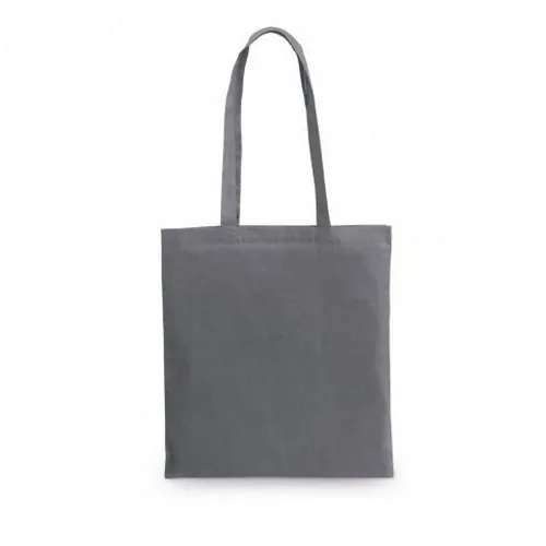 Bolsa de algodón resistente con asas largas ref 92070 - Gris Oscuro
