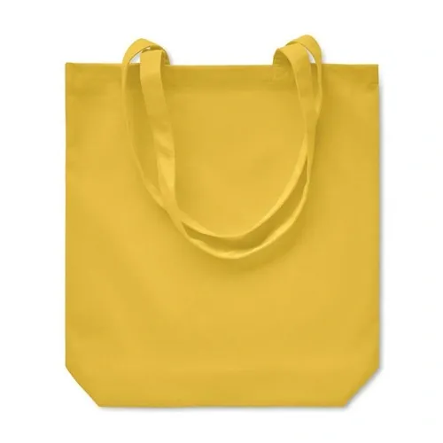Bolsa de la compra de canvas con asas largas ref MO6442 - Amarillo Back