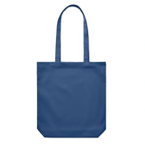 Bolsa de la compra de canvas con asas largas ref MO6442 - Side Azul