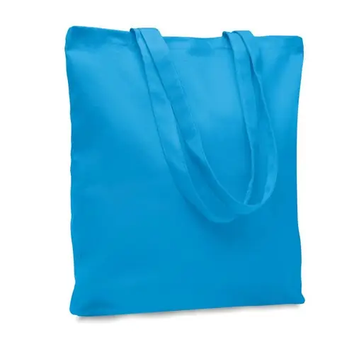 Bolsa de la compra de canvas con asas largas ref MO6442 - Turquesa