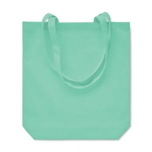 Bolsa de la compra de canvas con asas largas ref MO6442 - Verde Menta Back