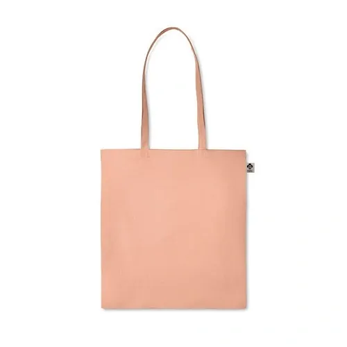 Bolsa de compra de algodón orgánico con asas largas ref MO6189 - Back Naranja