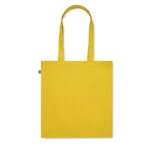 Bolsa de compra de algodón orgánico con asas largas ref MO2197 - 7 Amarillo