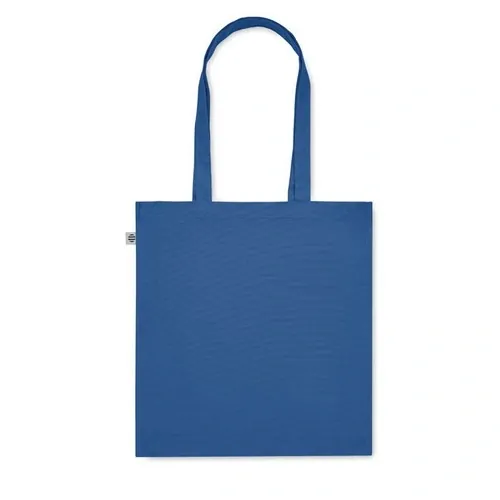 Bolsa de compra de algodón orgánico con asas largas ref MO2197 - 7 Azul Royal